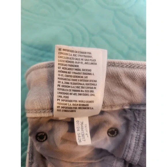 American Eagle Stretch Straight Leg Jeans Light Gray Size 4 Regular 7648413017 - Picture 6 of 9